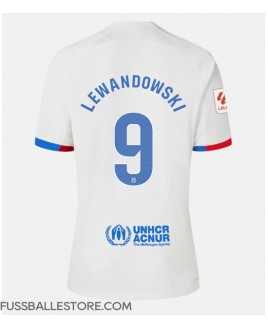 Günstige Barcelona Robert Lewandowski #9 Auswärtstrikot 2023-24 Kurzarm
